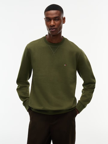 Felpa 'ESS SEASONAL' di TOMMY HILFIGER in verde: frontale