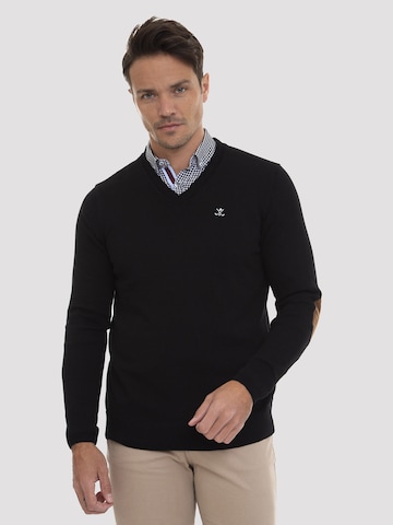 Sir Raymond Tailor Sweater 'Los Angeles' in Black: front