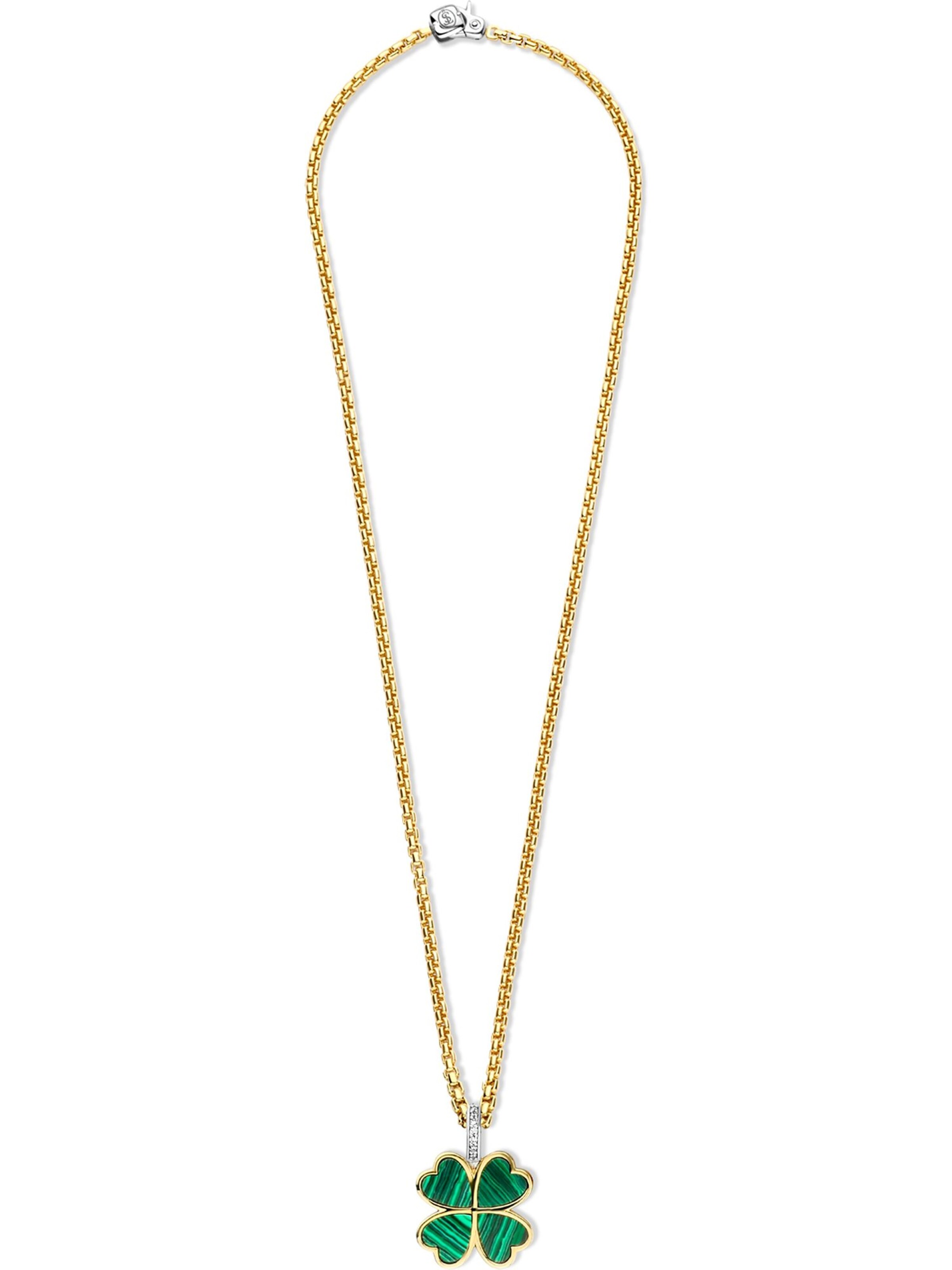 Ti Sento Milano Pendant in Green: front