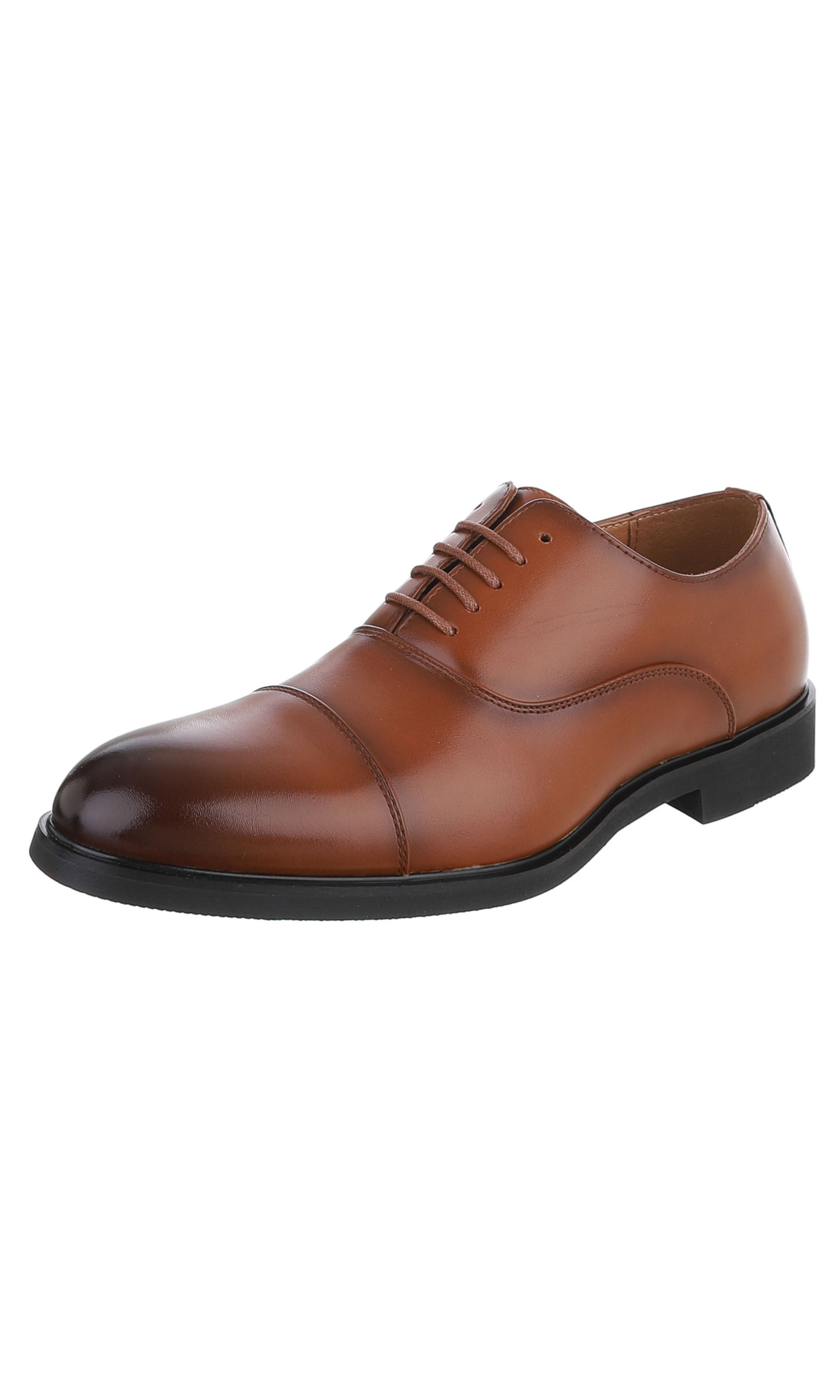 CoolWalk Lace-Up Shoes in Brown: front