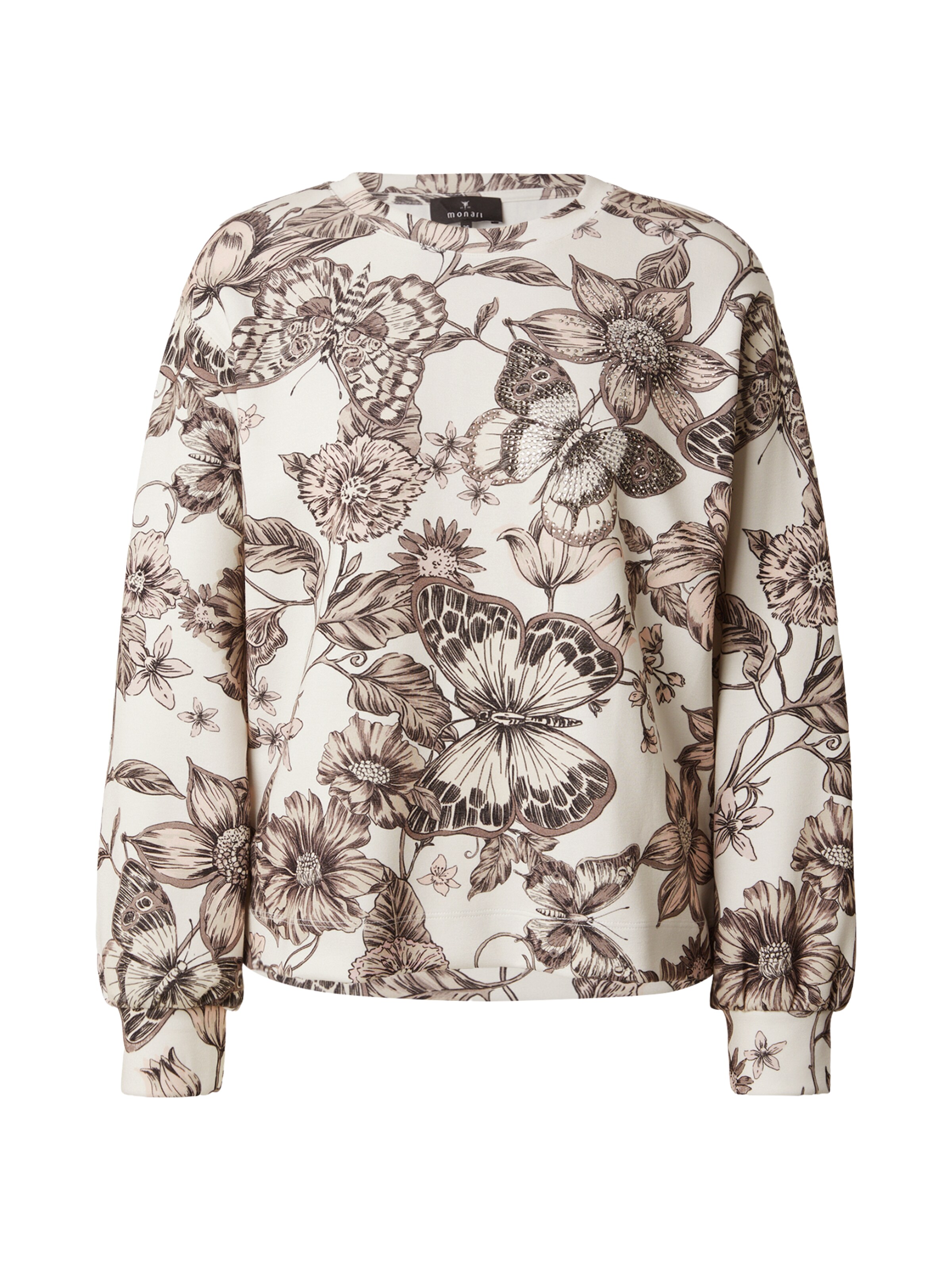 Sweat-shirt monari en blanc : devant