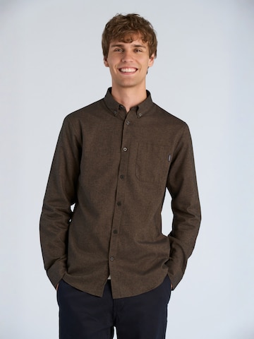 Regular fit Camicia di Lindbergh in marrone