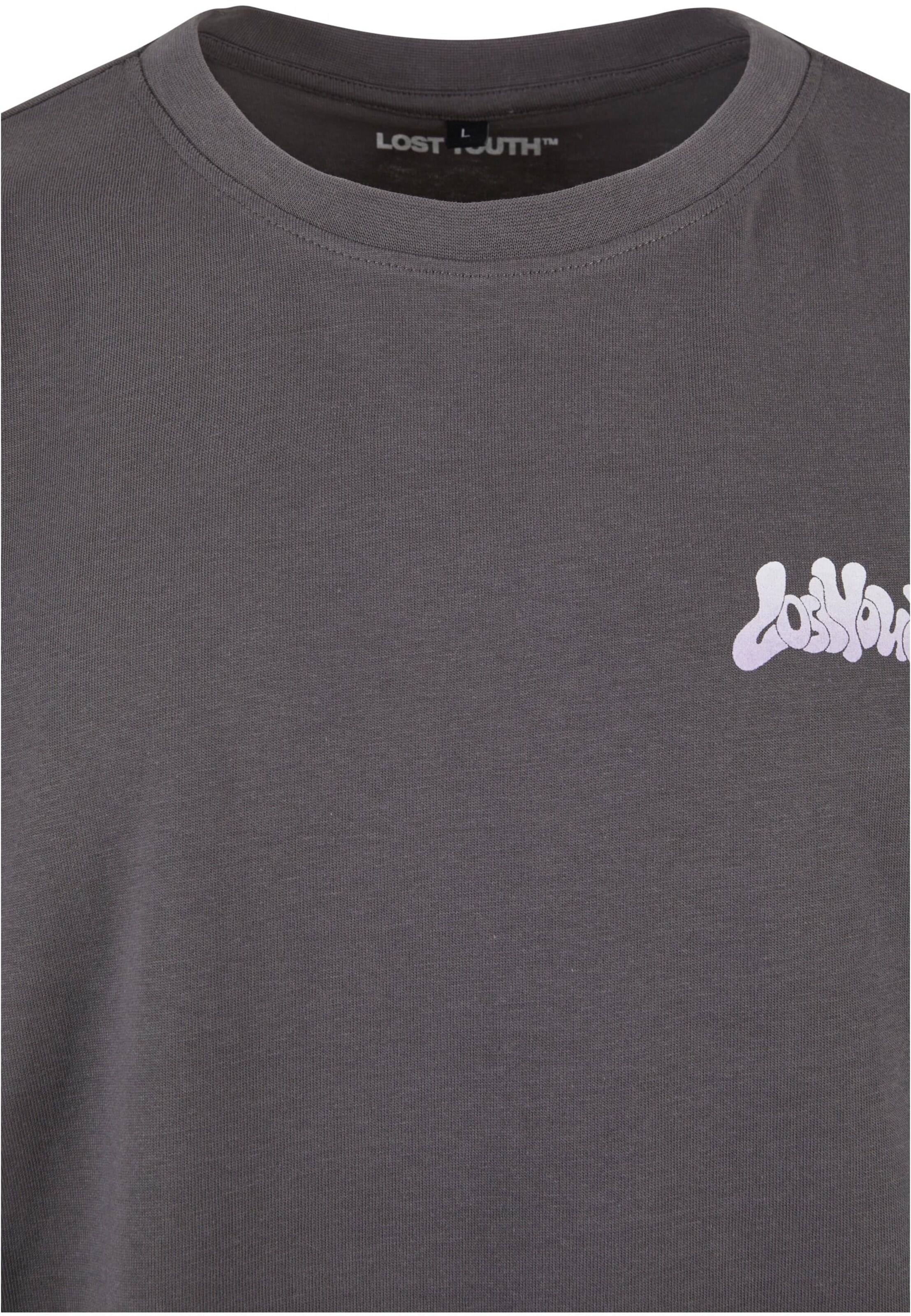 pelēks Lost Youth T-Krekls 'Heart'