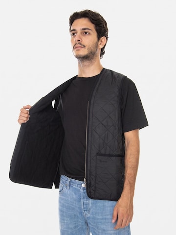 Barbour Bodywarmer 'Mens Polarquilt Waistcoat Zip Liner Black Jacket' in Zwart