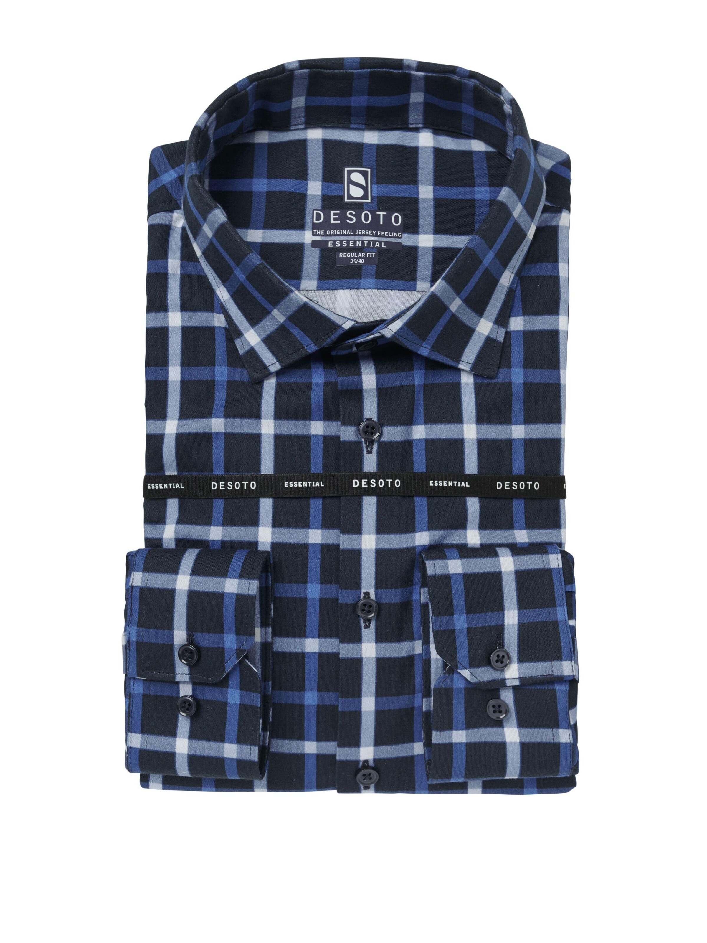 DESOTO Regular fit Button Up Shirt in Blue