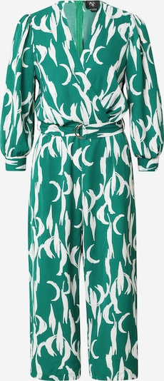 AX Paris Jumpsuit in de kleur Smaragd / Wit, Productweergave