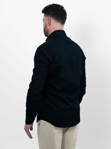 Vercate Slim Fit Businesshemd 'No. 9' in Schwarz