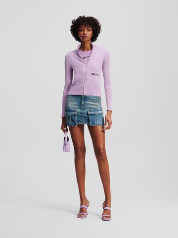 Cardigan KARL LAGERFELD JEANS en violet