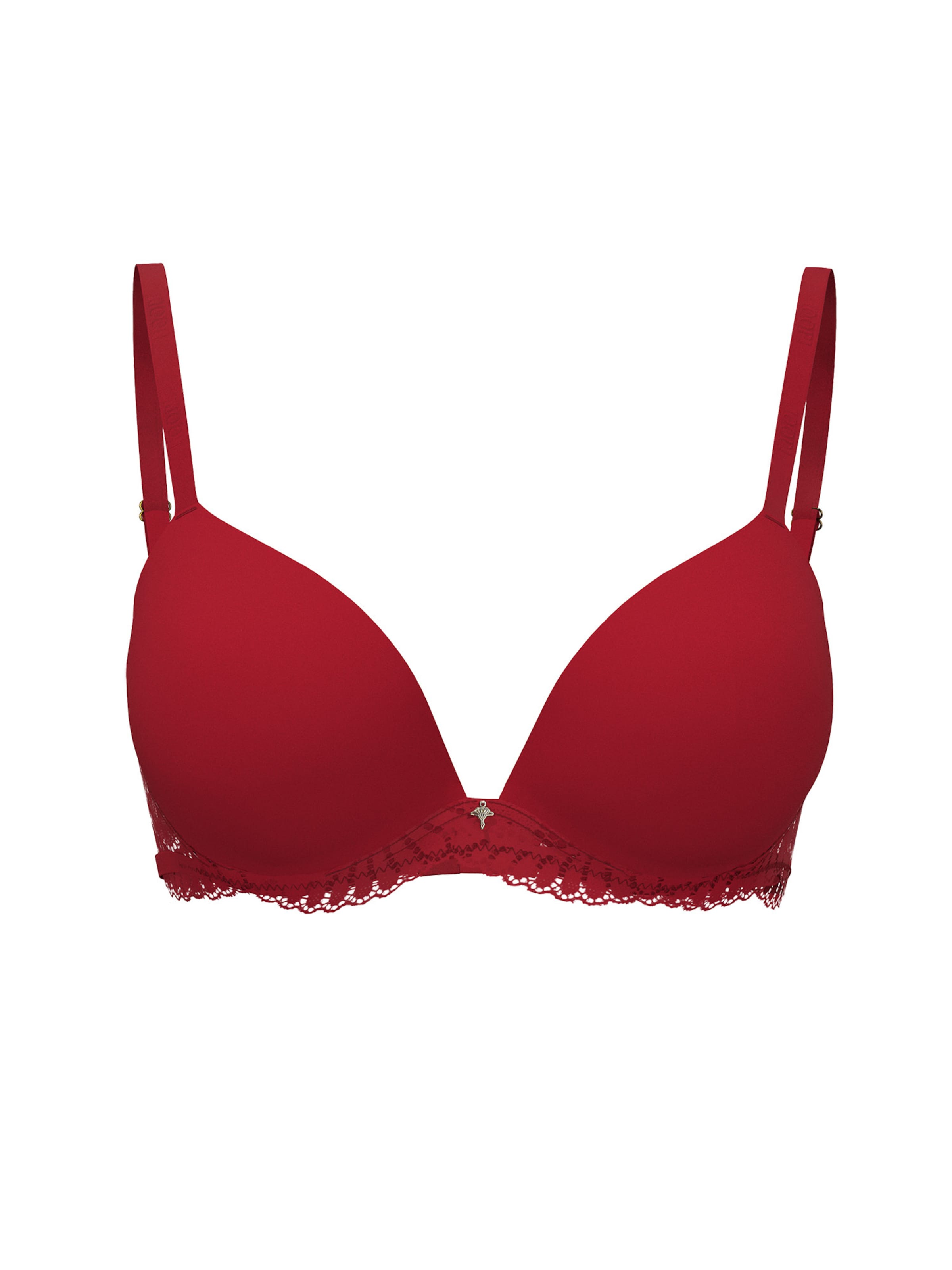 JOOP! Push-up BH ' Beautiful ' in Rood: voorkant
