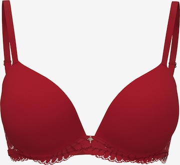 JOOP! Push-up BH ' Beautiful ' in Rood: voorkant