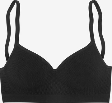 LASCANA Push-up Bra in Black: front