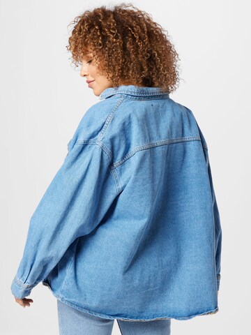Nasty Gal Plus Between-season jacket in Blue