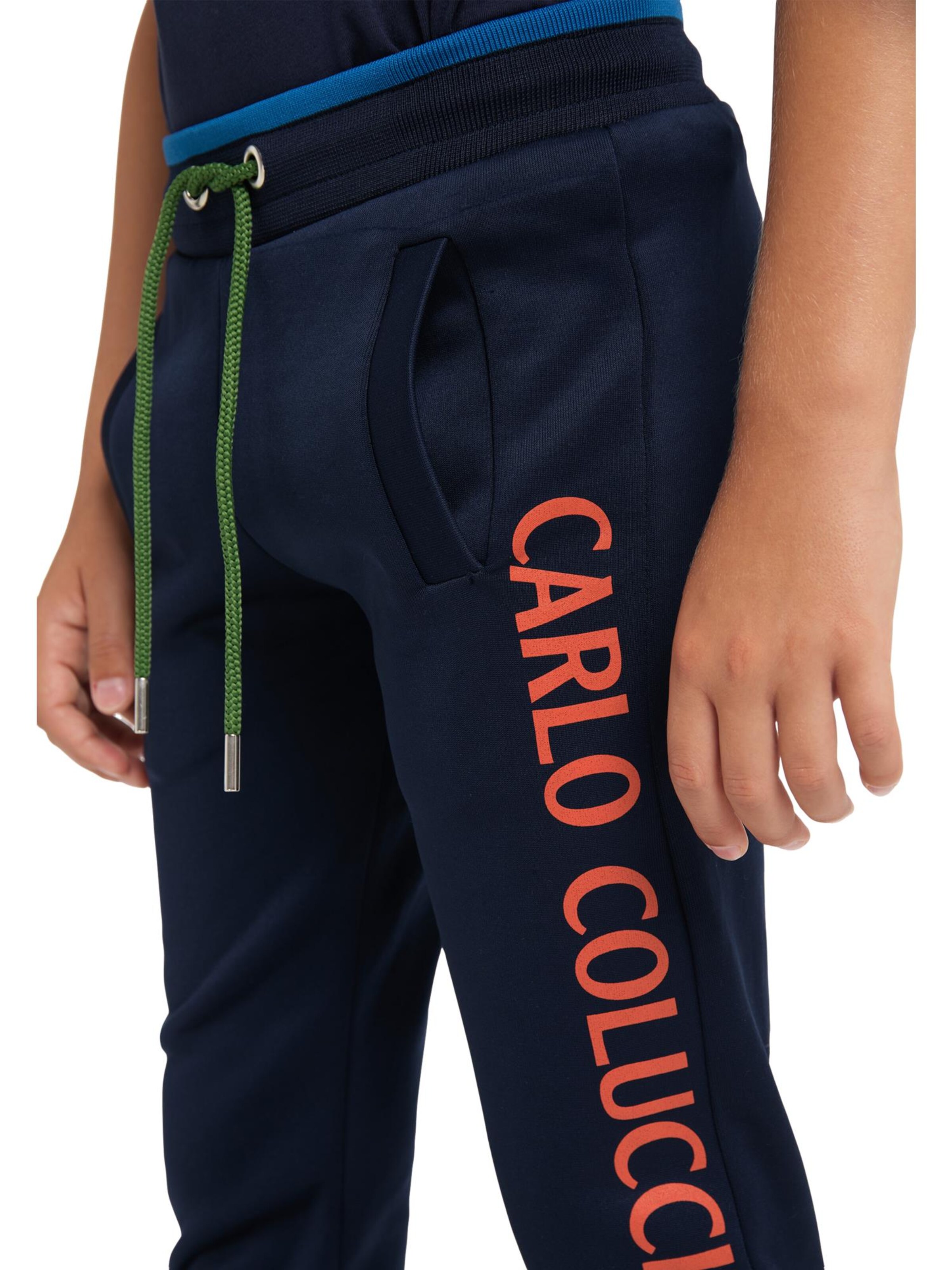 Carlo Colucci Regular Trousers ' Carito ' in Black