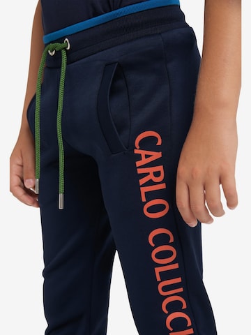 Carlo Colucci Regular Pants ' Carito ' in Black