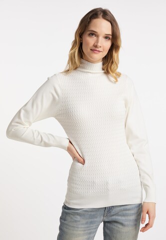 DreiMaster Vintage Sweater in White: front