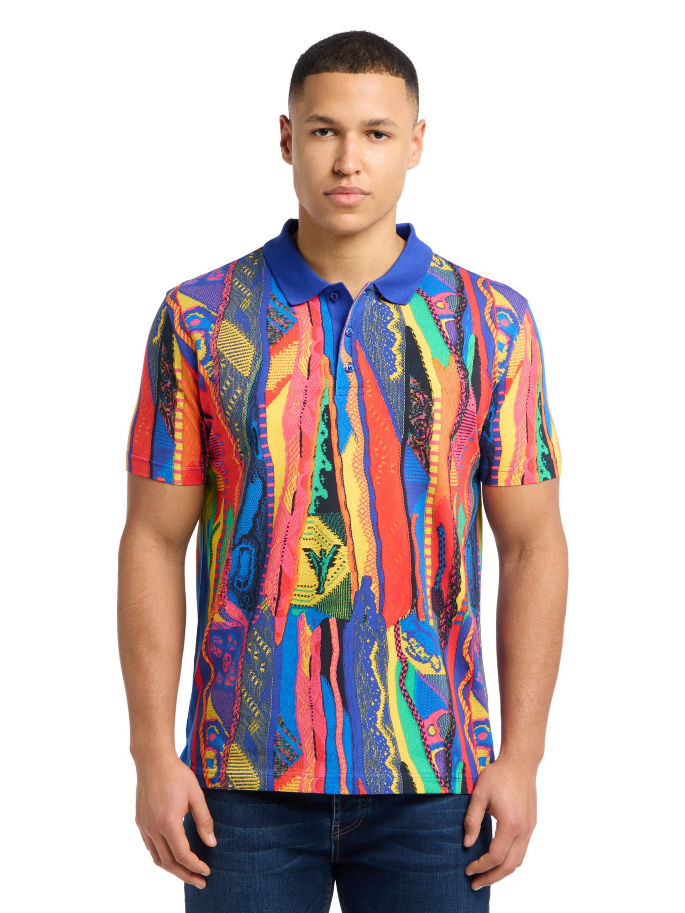 T-Shirt 'Egg' Carlo Colucci en mélange de couleurs : devant