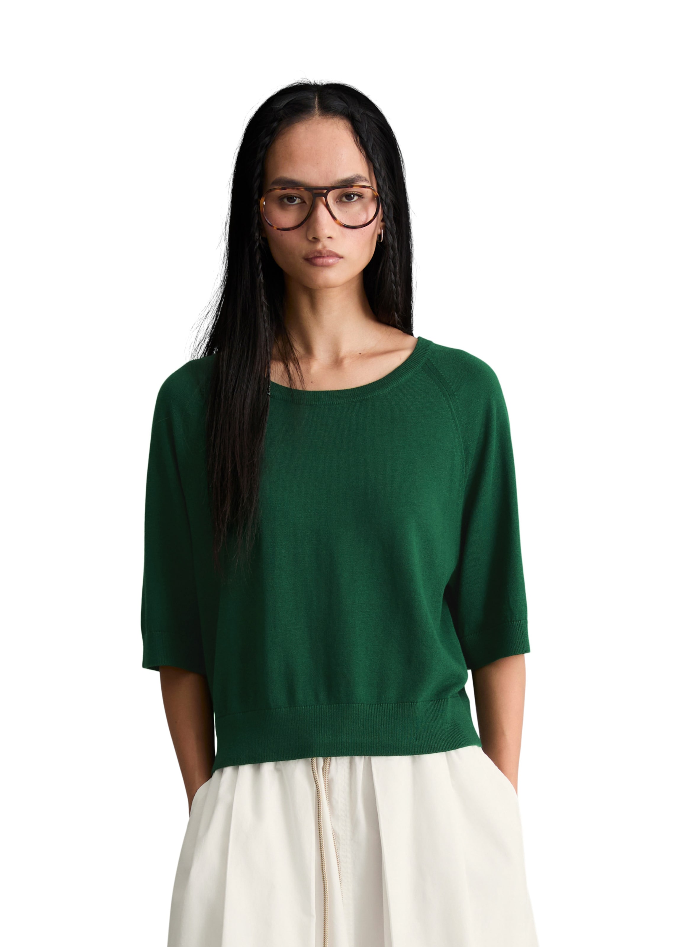 Marc O'Polo DENIM Sweater in Green: front