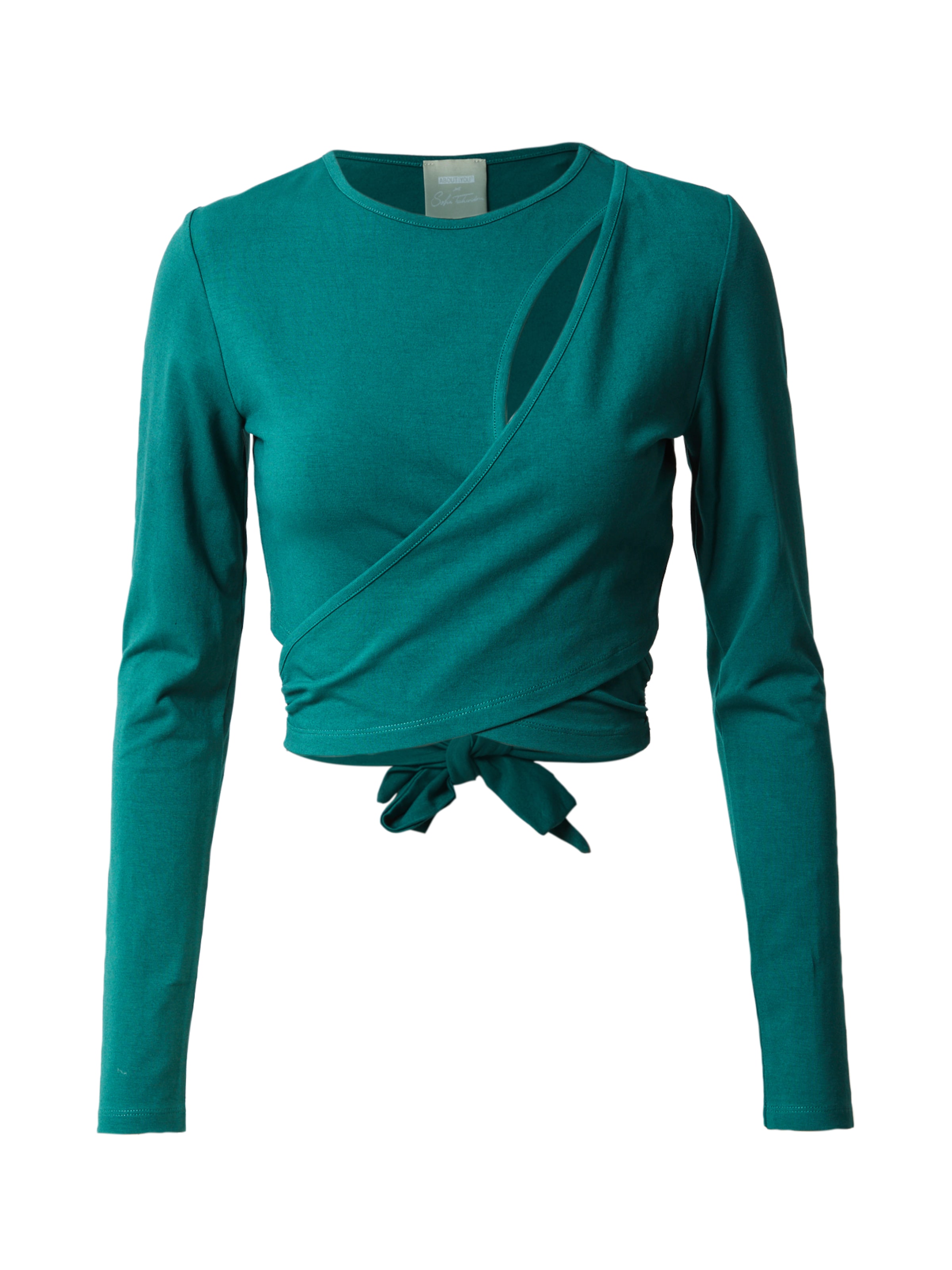 ABOUT YOU x Sofia Tsakiridou Póló 'Rosa' - zöld: elől