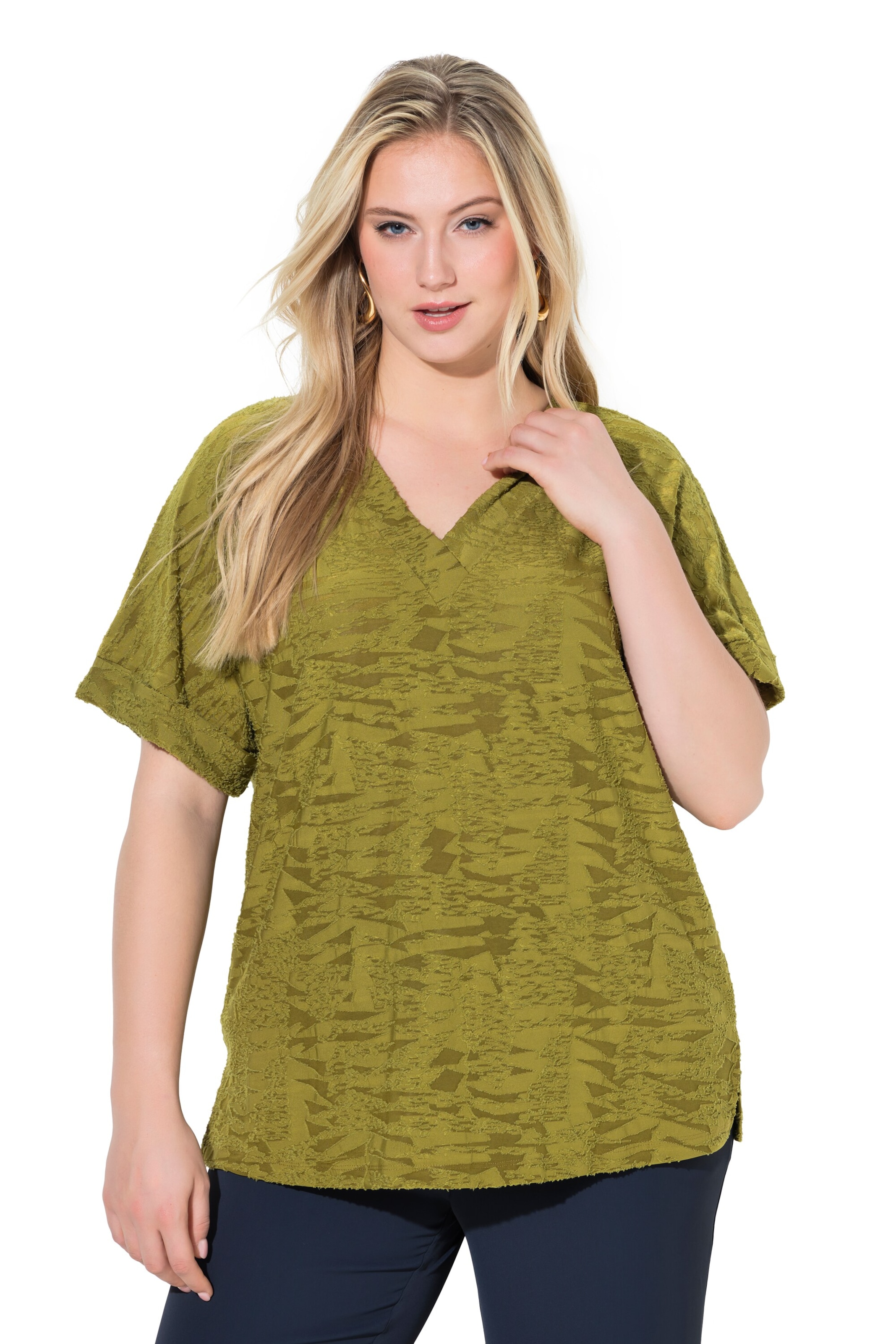 Ulla Popken Shirt in Green: front