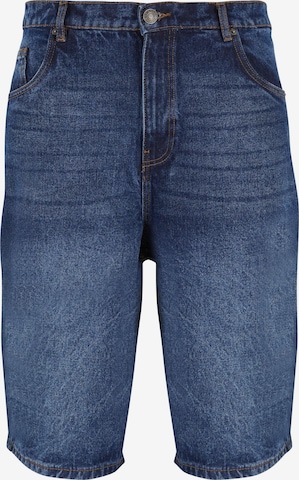 Urban Classics Loosefit Jeans '90's' in Blauw: voorkant