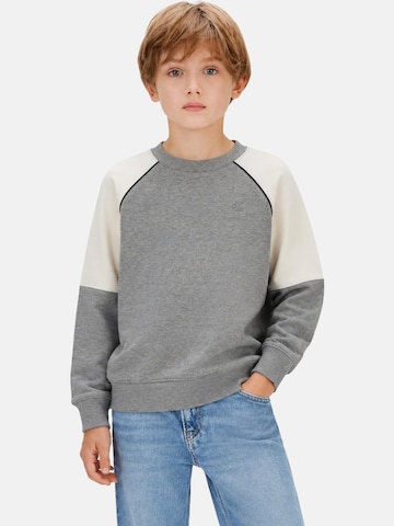 Sweat 'CALVIN KLEIN  JEANS kids COLORBLOCK RELAXED CN FELPA' Calvin Klein Kids en gris
