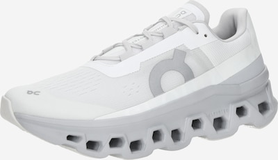 Bėgimo batai 'Cloudmonster' iš On, spalva – pilka / balta, Prekių apžvalga