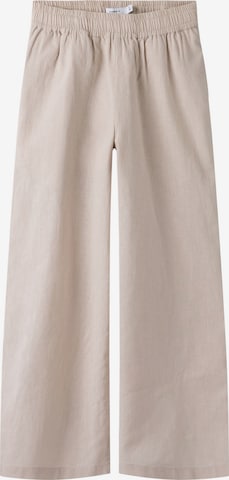 NAME IT - Pierna ancha Pantalón 'NKFFalinnen' en gris: frente