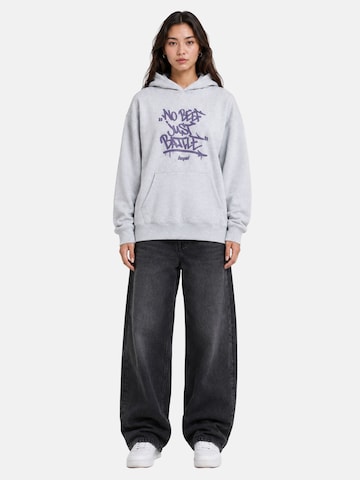 loyal Hoodie in  Loose Fit in Grau: Vorderseite