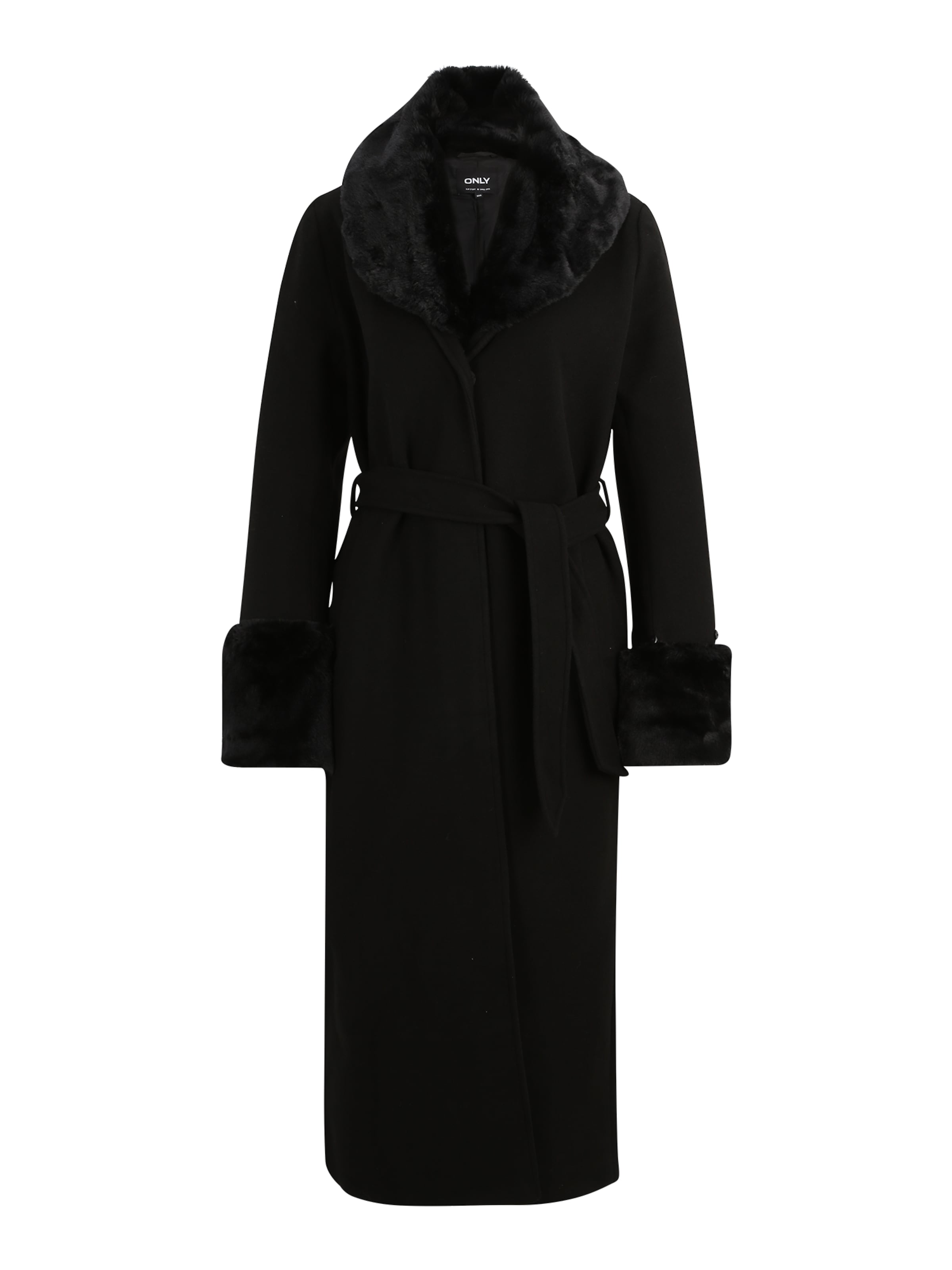 Manteau mi-saison Only Tall en noir : devant