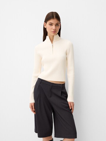 Bershka Pullover in Beige: Vorderseite