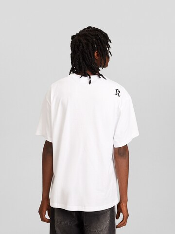 Bershka T-Shirt in Weiß
