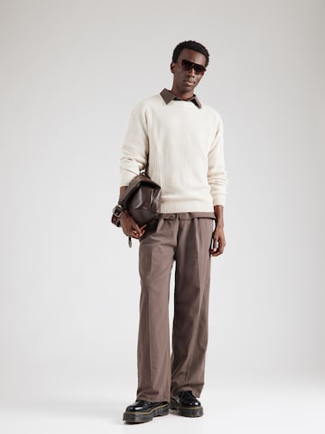 JJ Rebel Trui 'JREBLOGAN' in Beige