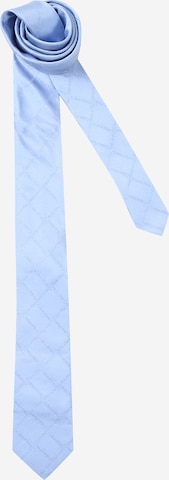 Cravate Calvin Klein en bleu : devant