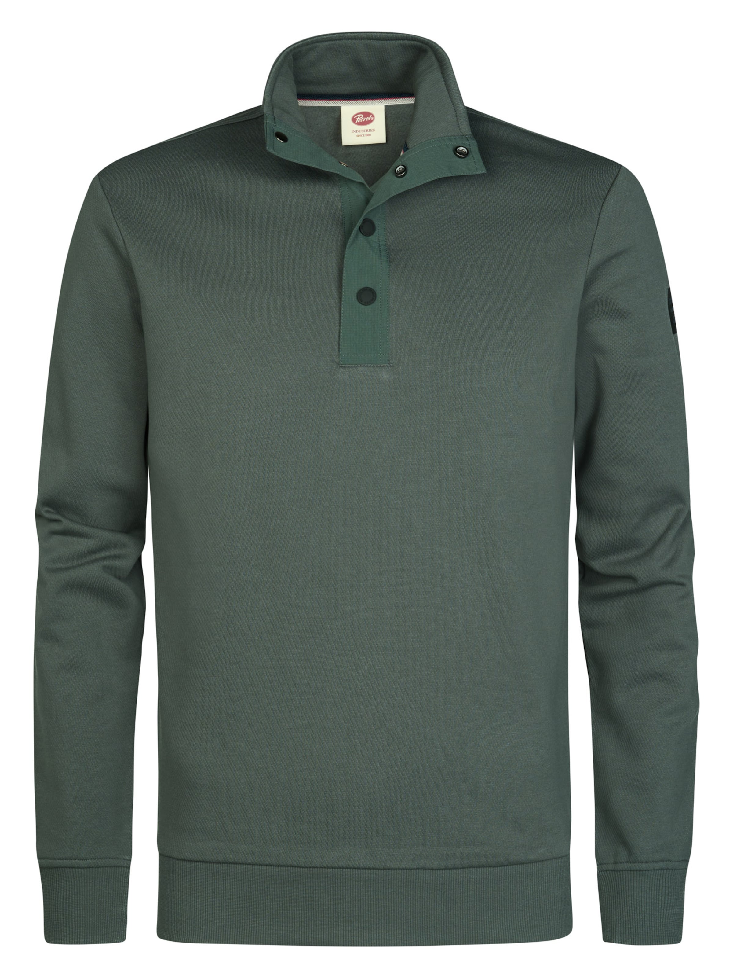 Petrol Industries Sweatshirt in Grün: Vorderseite