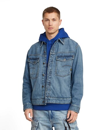 Veste mi-saison G-STAR en bleu : devant