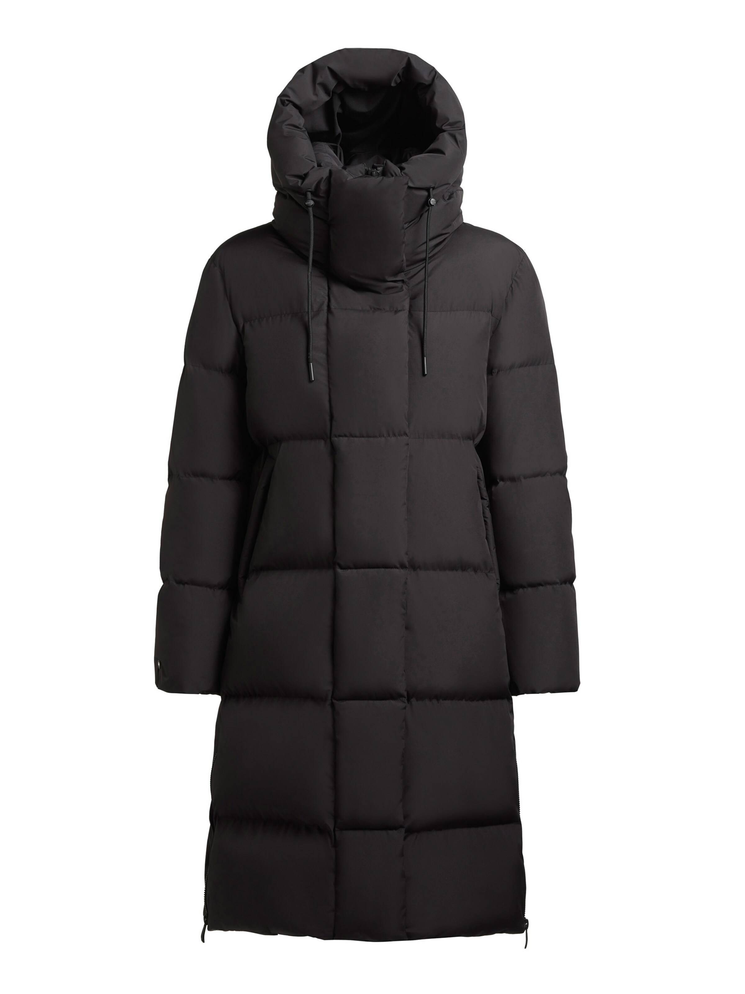 Manteau d’hiver 'Guda' khujo en noir : devant