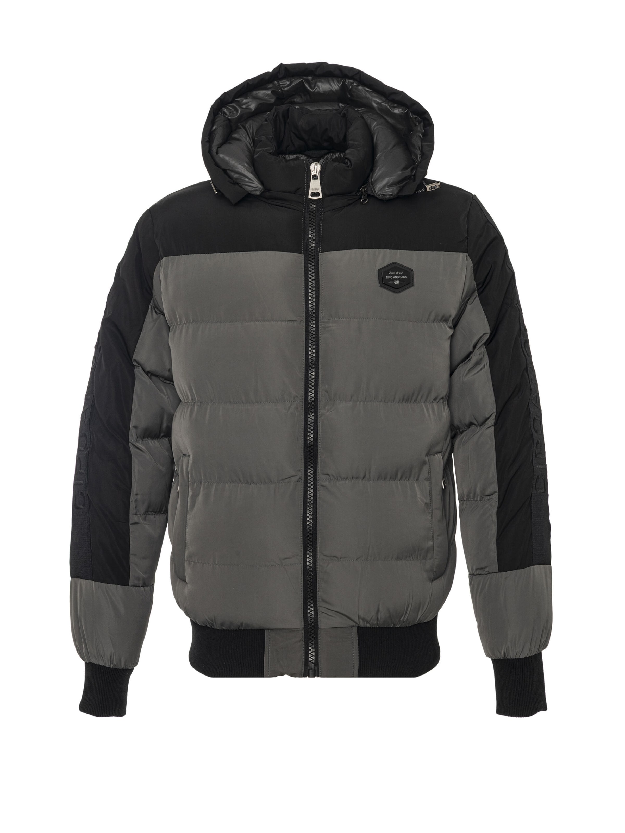 CIPO & BAXX Winter jacket 'CM177' in Grey: front