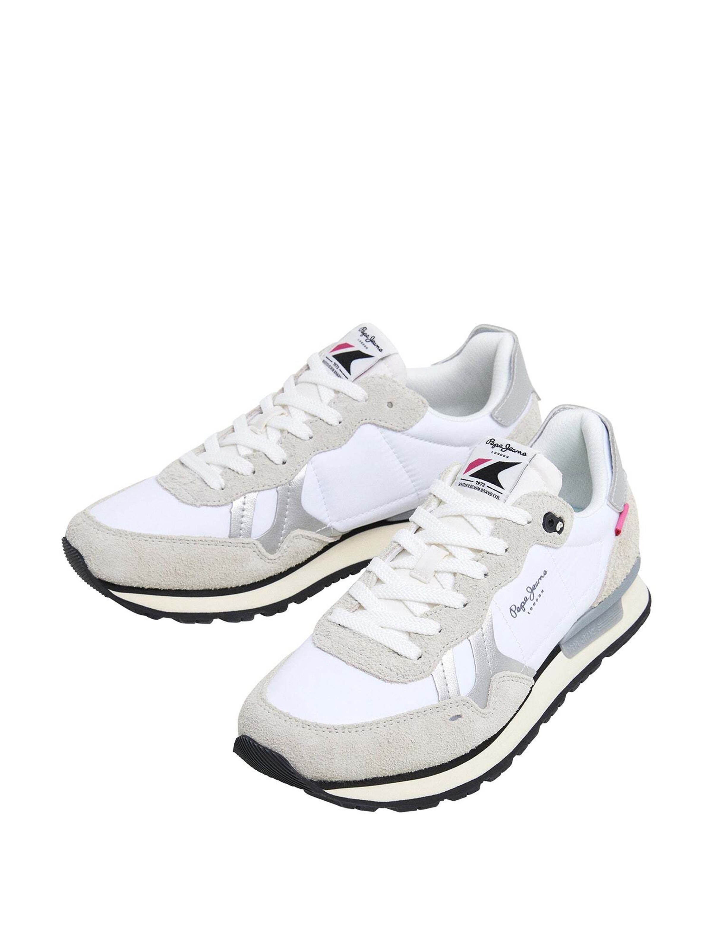 Sneaker bassa 'Brit Fly' di Pepe Jeans in bianco
