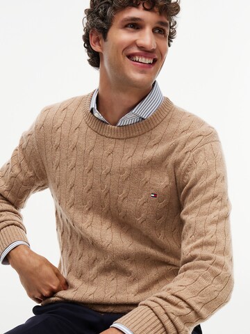 TOMMY HILFIGER Pullover in Braun
