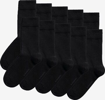 BJÖRN BORG Athletic Socks in Black: front