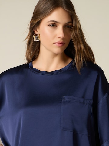 Camicia da donna di oltre in blu