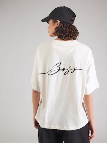 BOSS Футболка 'C_Eboyfriend_4' в Белый: спереди