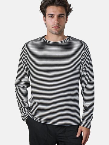 Myjama Shirt 'Huggo' in Zwart: voorkant