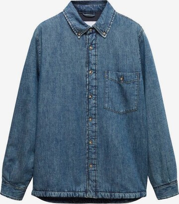 MANGO MAN Regular fit Button Up Shirt in Blue: front