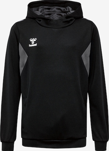 Hummel Sportief sweatshirt 'Authentic' in Zwart: voorkant