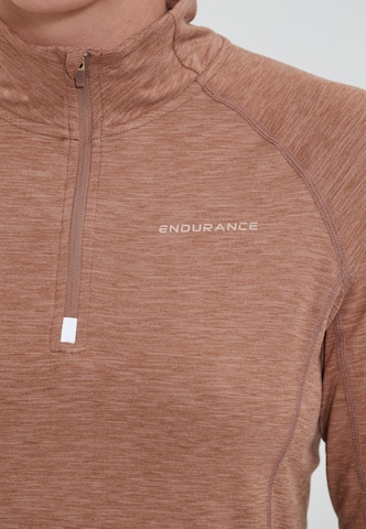 ENDURANCE - Camiseta funcional 'Canna V2' en marrón
