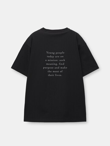 Pull&Bear T-Shirt in Schwarz