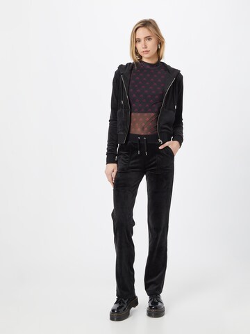 Juicy Couture Regular Pants 'DEL RAY' in Black