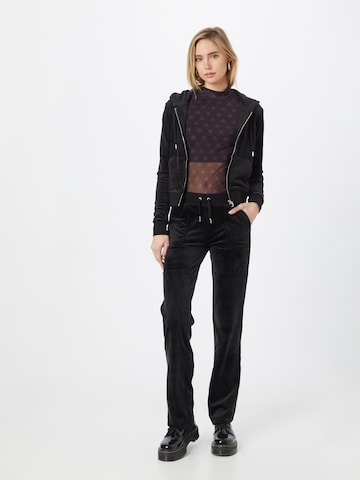 Juicy Couture Normalny krój Spodnie 'DEL RAY' w kolorze czarny