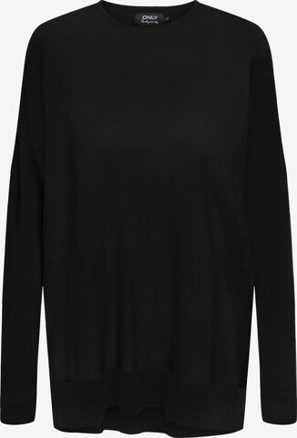 Pull-over 'IBI' ONLY en noir : devant